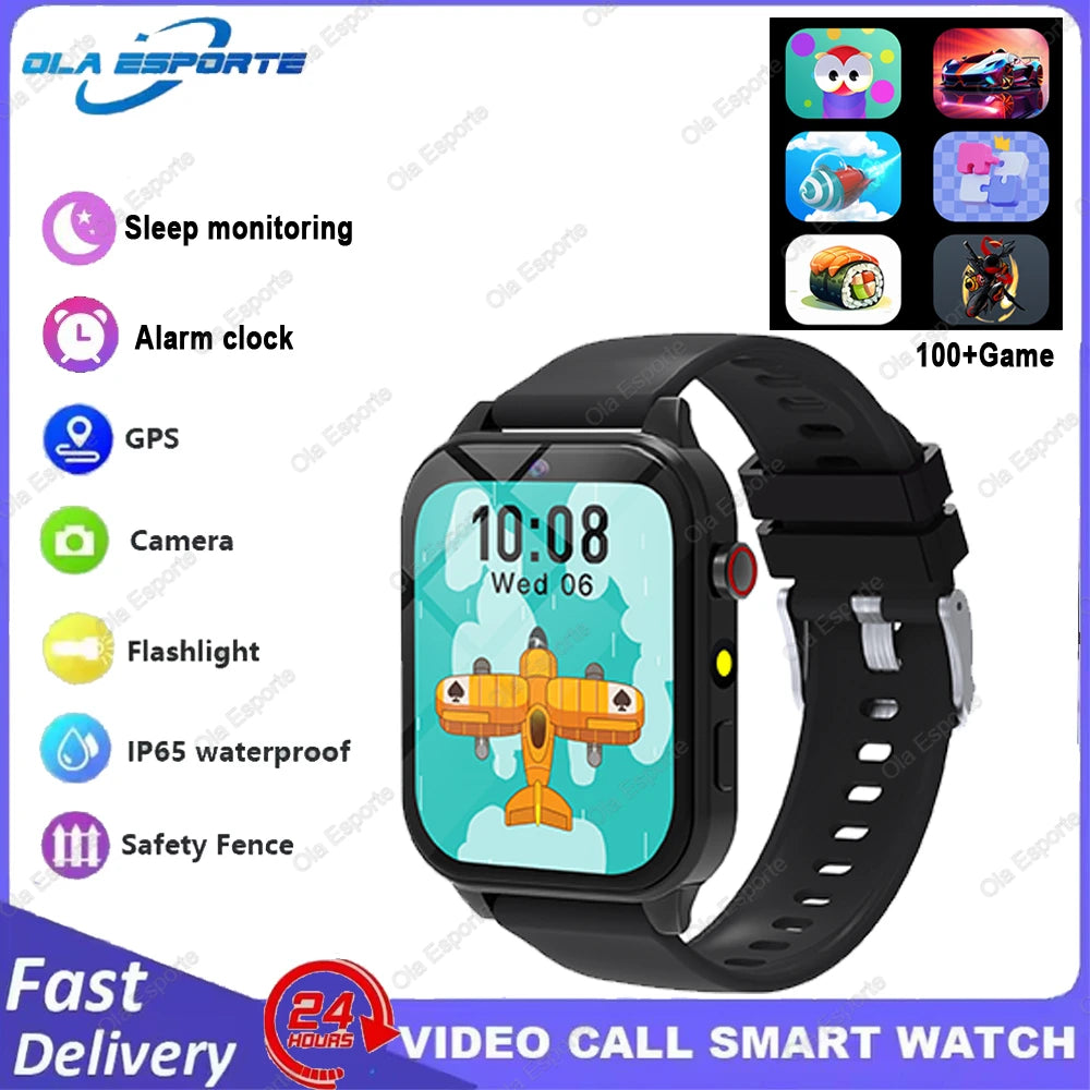 Kids Smartwatch Game Flashlight Toy Waterproof Electronics Touch Screen HD Camera Alarm Children watch Boy Girl Birthday Gift