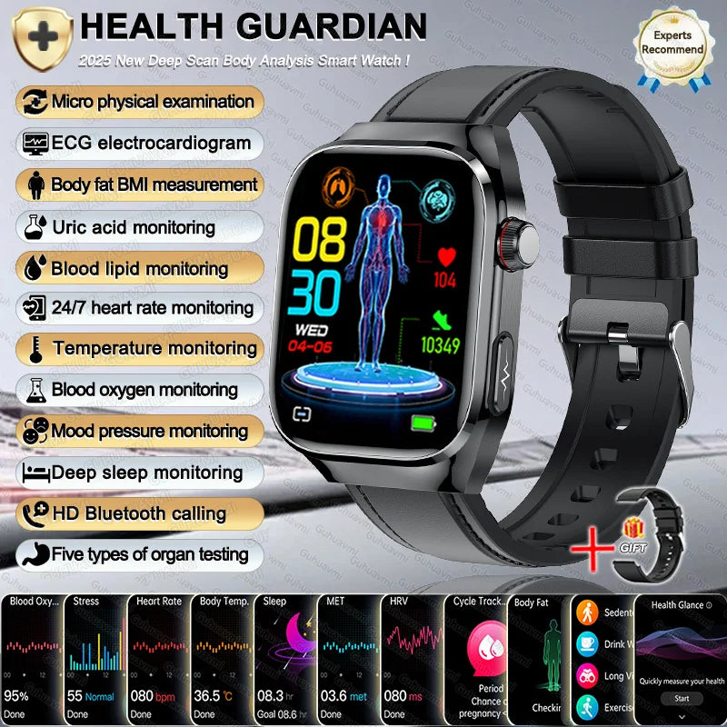 2025 New Women Smart Watch with BMI measurement Menstrual Cycle ECG Heart Rate Blood Oxygen Sleep Fitness Tracker Smart bracelet