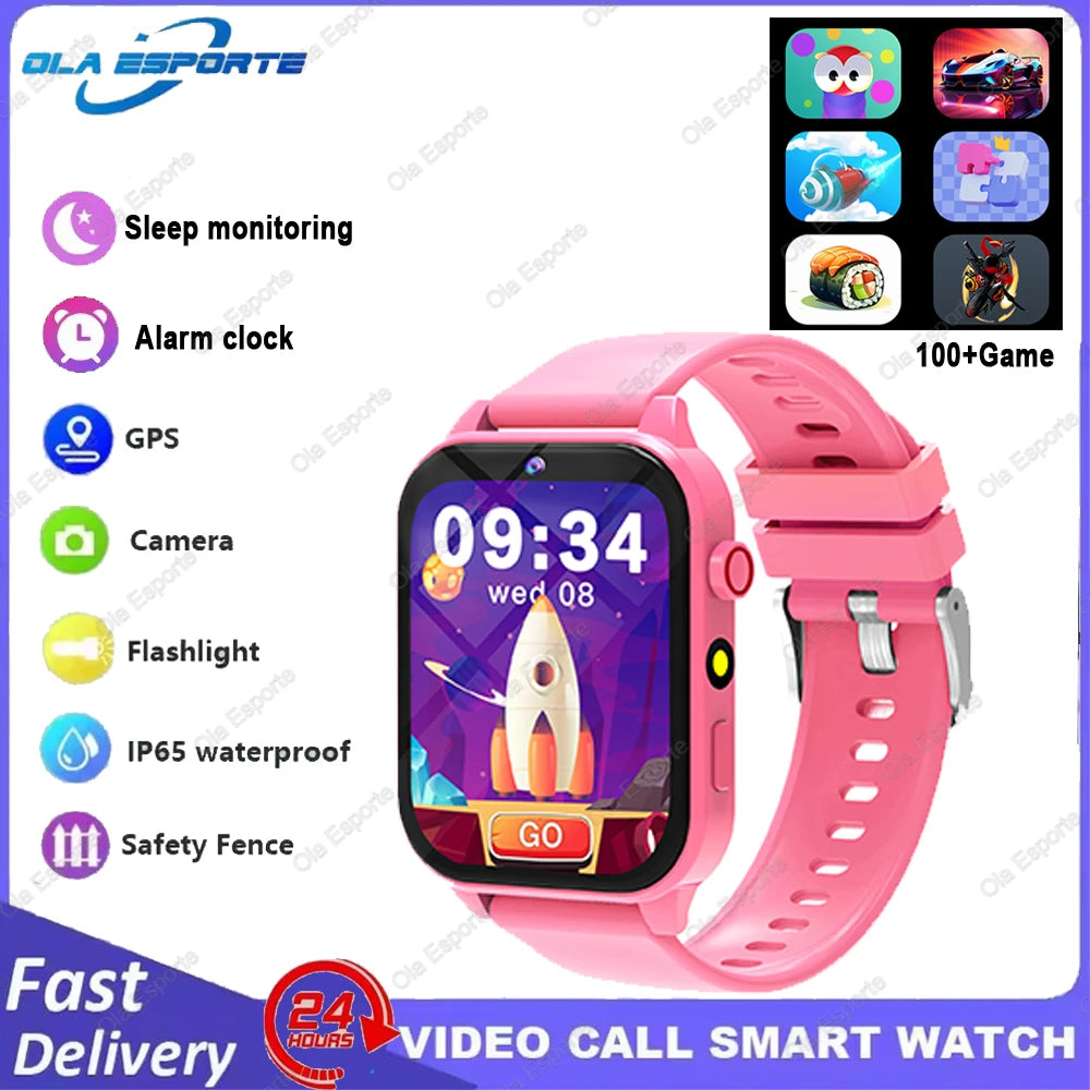 Kids Smartwatch Game Flashlight Toy Waterproof Electronics Touch Screen HD Camera Alarm Children watch Boy Girl Birthday Gift