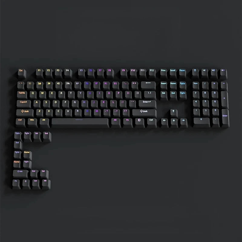 Gradient Keycaps For Cherry Mx Switch Mechanical Keyboard OEM Profile PBT Keycap Black Pink backlit RGB Gamer ISO Layout Key cap