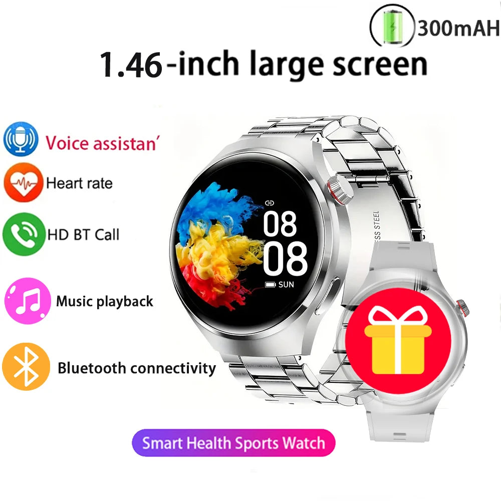 2025 New Smart Watch 6 Pro AMOLED 1.46 inch NFC Heart Rate Monitoring IP68 Bluetooth call Smartwatch Suitable For Android IOS