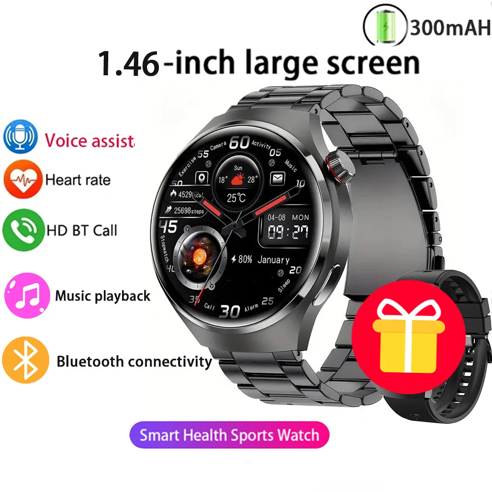 2025 New Smart Watch 6 Pro AMOLED 1.46 inch NFC Heart Rate Monitoring IP68 Bluetooth call Smartwatch Suitable For Android IOS