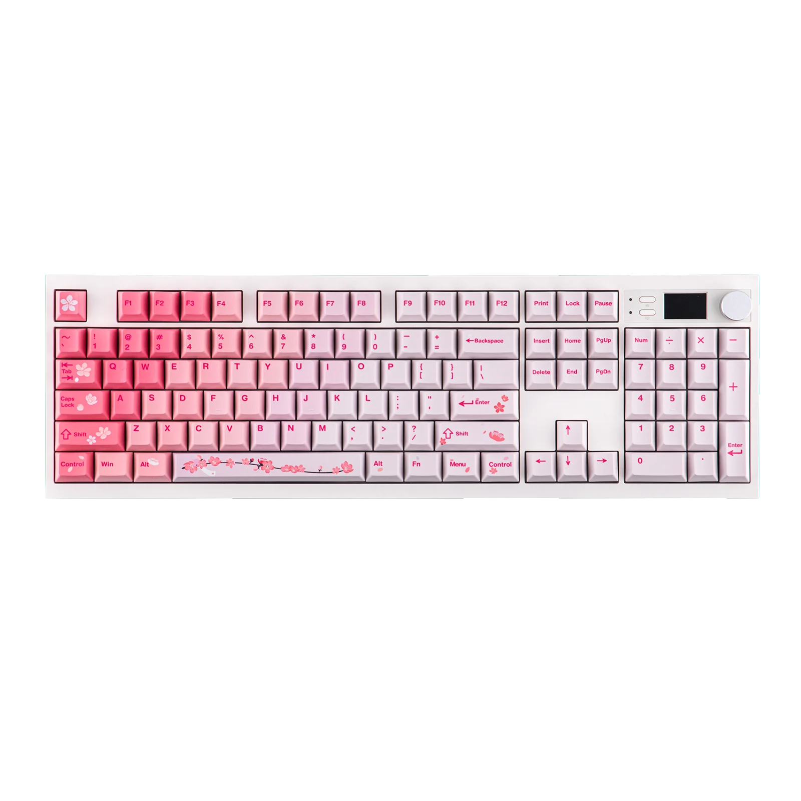 EPOMAKER QK108 QMK/VIA Full-Sized ANSI US Layout Hot-Swap Wired/Bluetooth/2.4Ghz Wireless Mechanical Keyboard with Screen & Knob