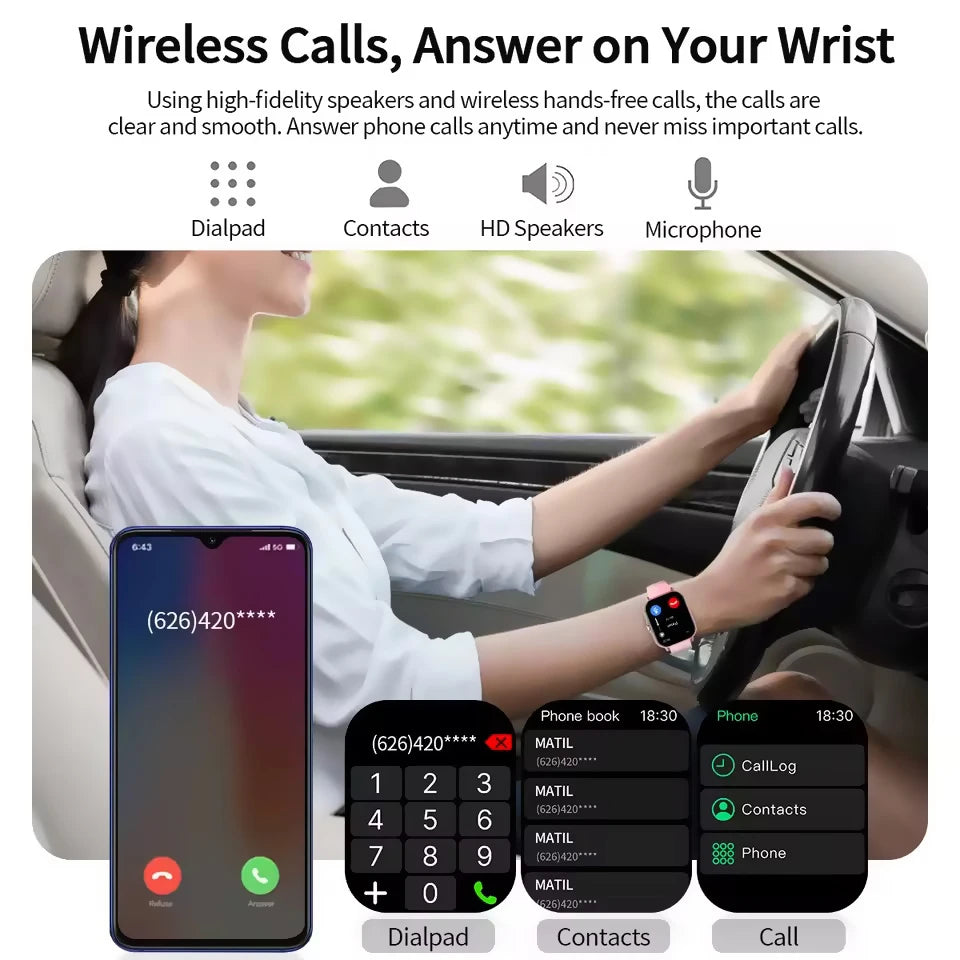 2026 New 1.83-inch Smart Watch Bluetooth Talk Full Touch Screen Heart Rate Monitoring Sports Fitness Smartwatch Men Women Gifts