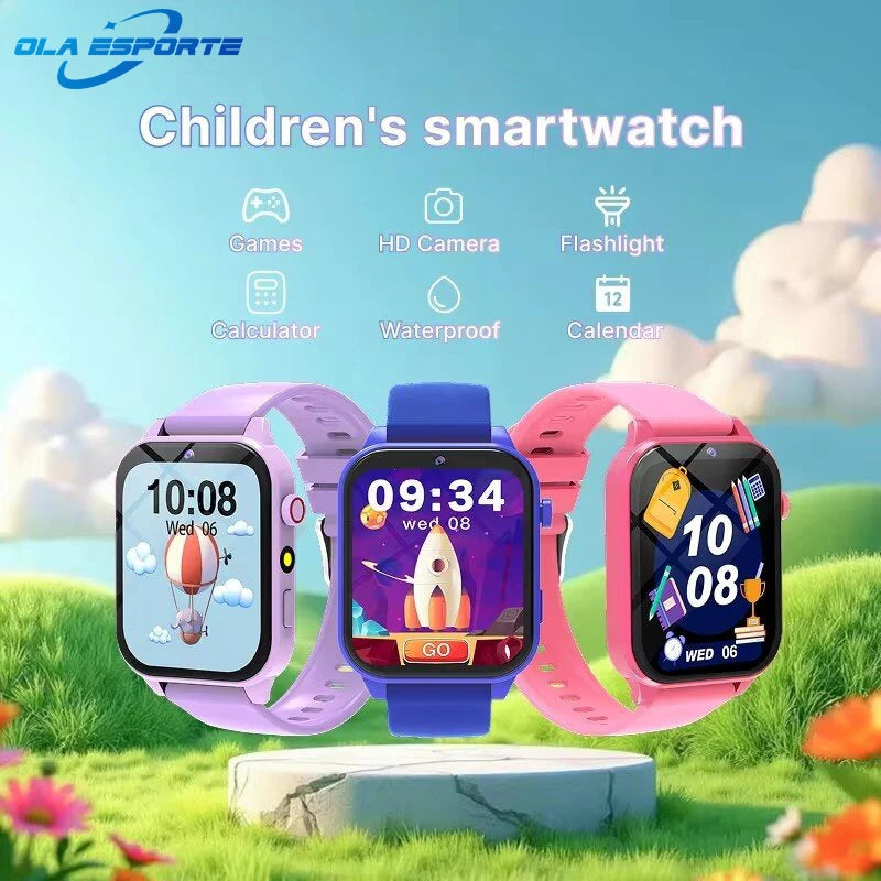 Kids Smartwatch Game Flashlight Toy Waterproof Electronics Touch Screen HD Camera Alarm Children watch Boy Girl Birthday Gift