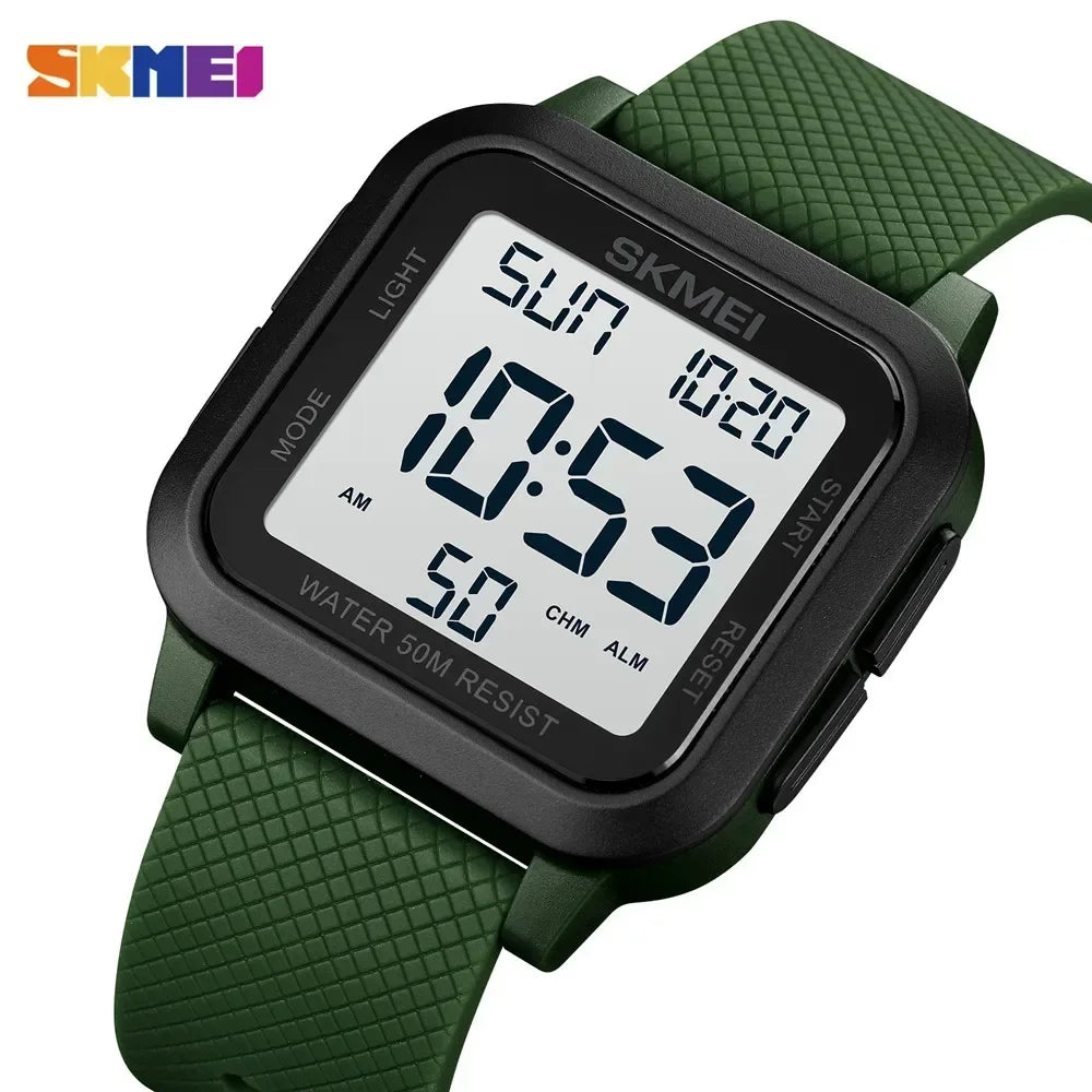 SKMEI1894  LED Display Shock Digital Watch reloj hombre Outdoor Sport Men Alarm Chrono Clock 5Bar Waterproof Military Watches