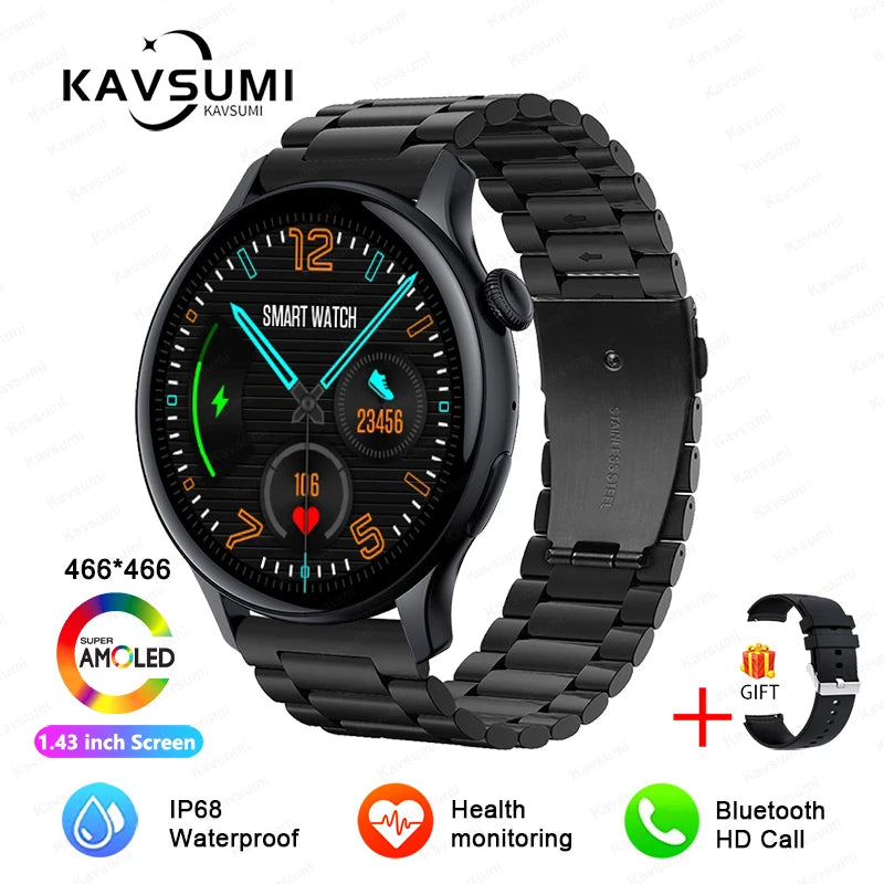 2025 NFC Smart Watch Amoled HD GPS Track Sports Heart Rate Bluetooth Call Waterproof Ladies Women Smartwatch For Women's Gift