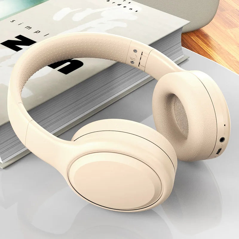 Bluetooth 5.3 Headphones 3.5mm Wired Headsets Over Ear Gaming Earphones Foldable Wireless Earphones with Mic TF/AUX Music Play