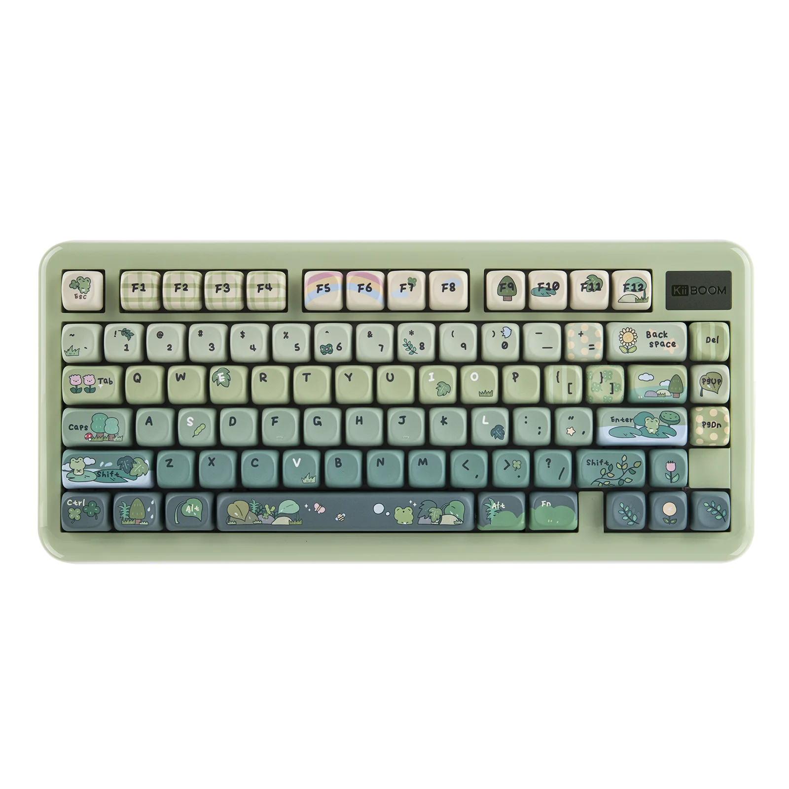 KiiBOOM Phantom81 Lite QMK/VIA 75% Hot-Swap Gasket Wired/BT/2.4GHz Wireless Mechanical Keyboard ABS Case+UV Tech RGB Backlights