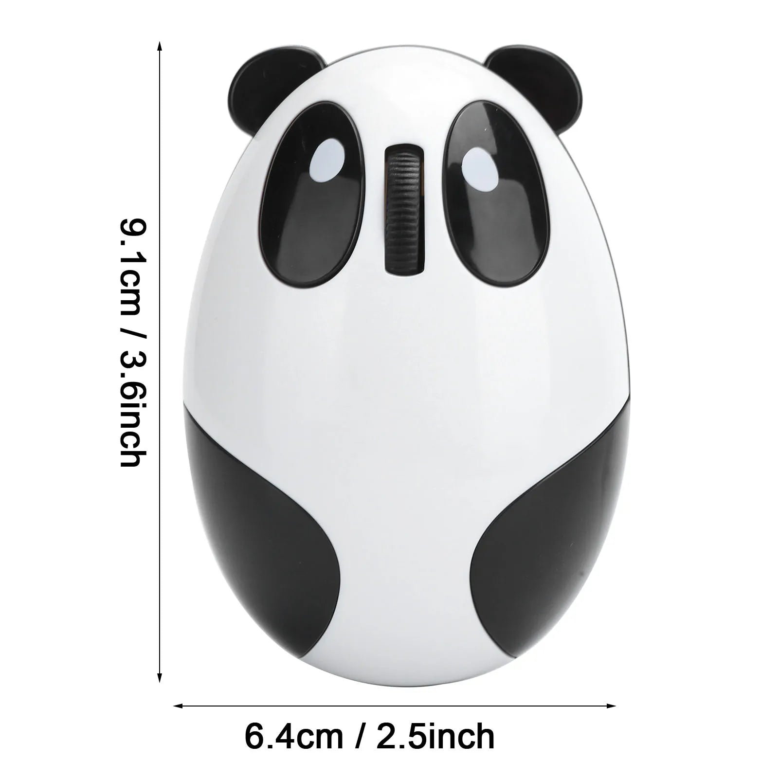 Universal Panda 2.4GHz Wireless Optical Mouse Slim Portable Computer Mouse for Win/OS X/Linux/Andriod/IOS Laptop PC High Control
