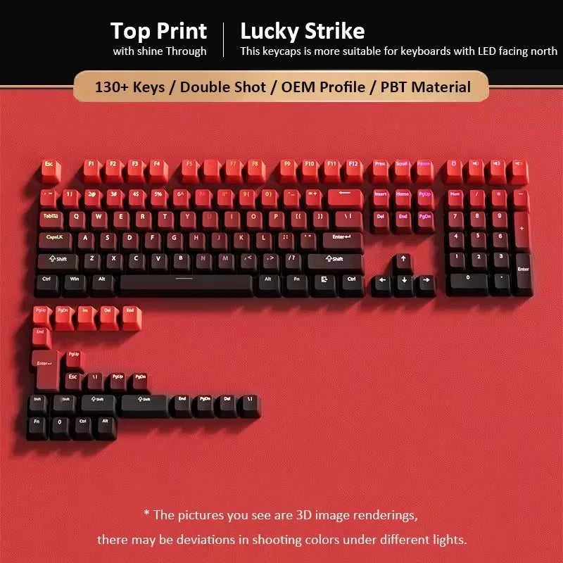 Gradient Keycaps For Cherry Mx Switch Mechanical Keyboard OEM Profile PBT Keycap Black Pink backlit RGB Gamer ISO Layout Key cap