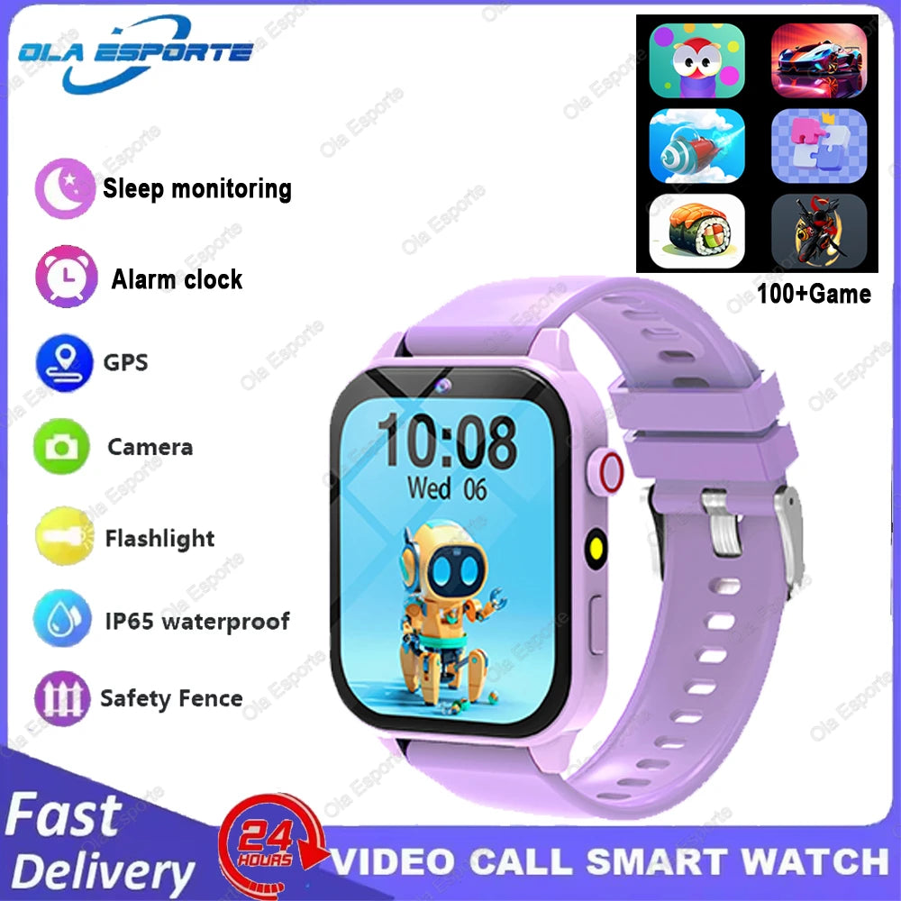 Kids Smartwatch Game Flashlight Toy Waterproof Electronics Touch Screen HD Camera Alarm Children watch Boy Girl Birthday Gift
