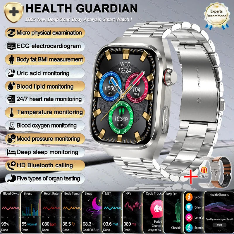 2025 New Women Smart Watch with BMI measurement Menstrual Cycle ECG Heart Rate Blood Oxygen Sleep Fitness Tracker Smart bracelet