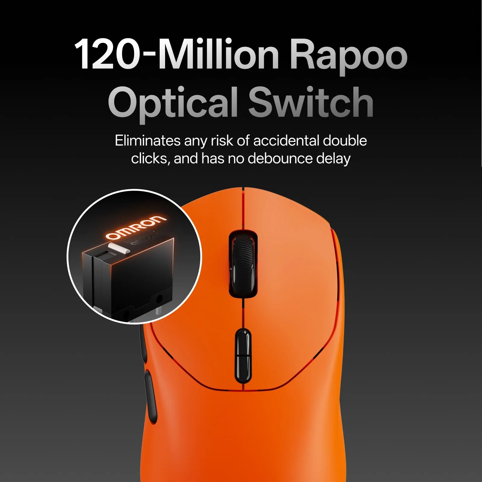 Rapoo VT1 MAX GEN-2 Wireless Gaming Mouse True 8K Wireless Polling Rate 53g Ultra Lightweight Up to 750Hr Battery Life