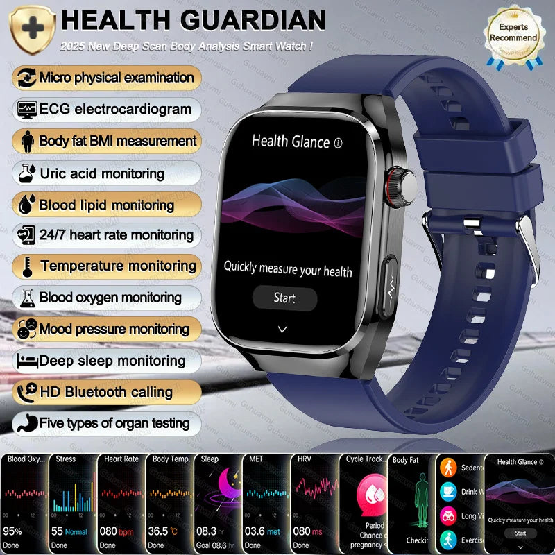 2025 New Women Smart Watch with BMI measurement Menstrual Cycle ECG Heart Rate Blood Oxygen Sleep Fitness Tracker Smart bracelet