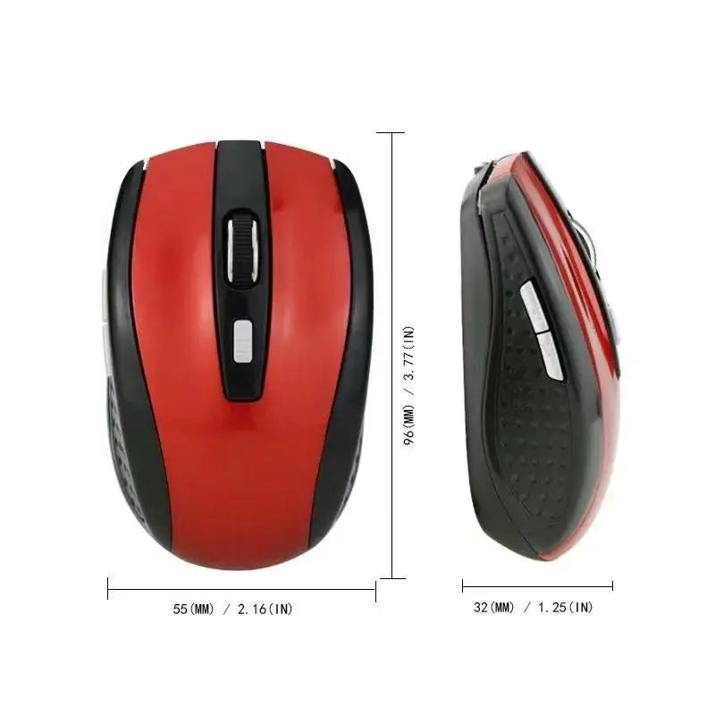 2.4G Wireless Mouse Portable Ergonomics Mouse Mobile Optical Office Silent Mouse Adjustable 1600DPI Levels For Notebook Laptops