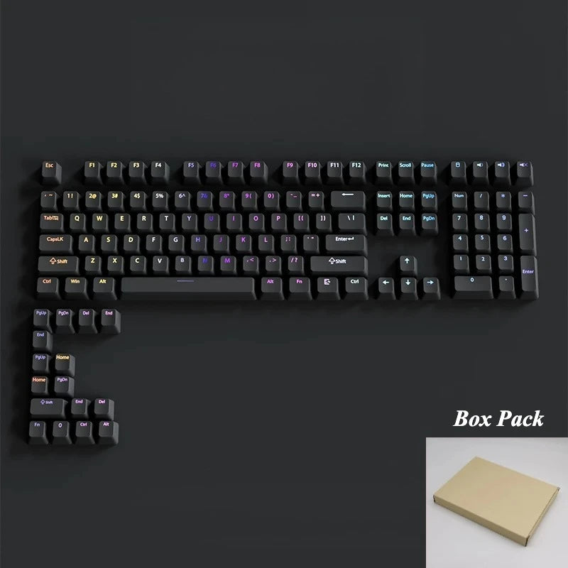 Gradient Keycaps For Cherry Mx Switch Mechanical Keyboard OEM Profile PBT Keycap Black Pink backlit RGB Gamer ISO Layout Key cap