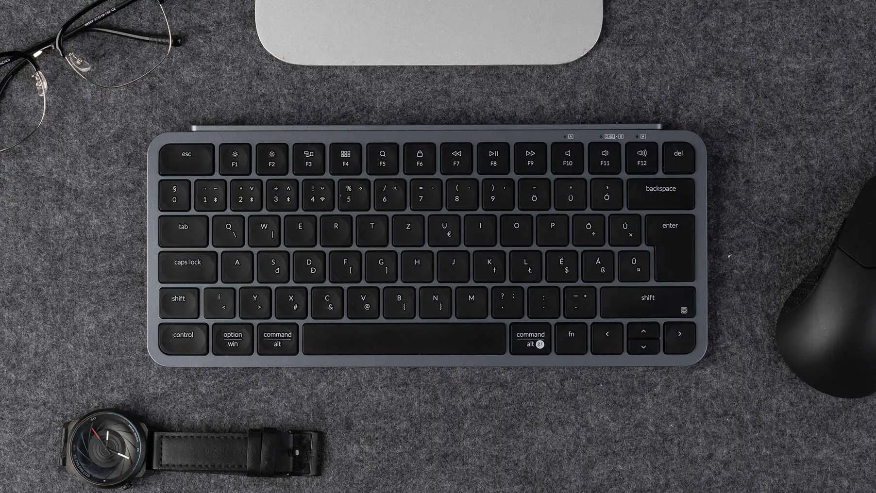Keychron B1 Pro ISO Layout Ultra-Slim Wireless Keyboard Portable Lightweight 2.4GHz & Bluetooth Connections