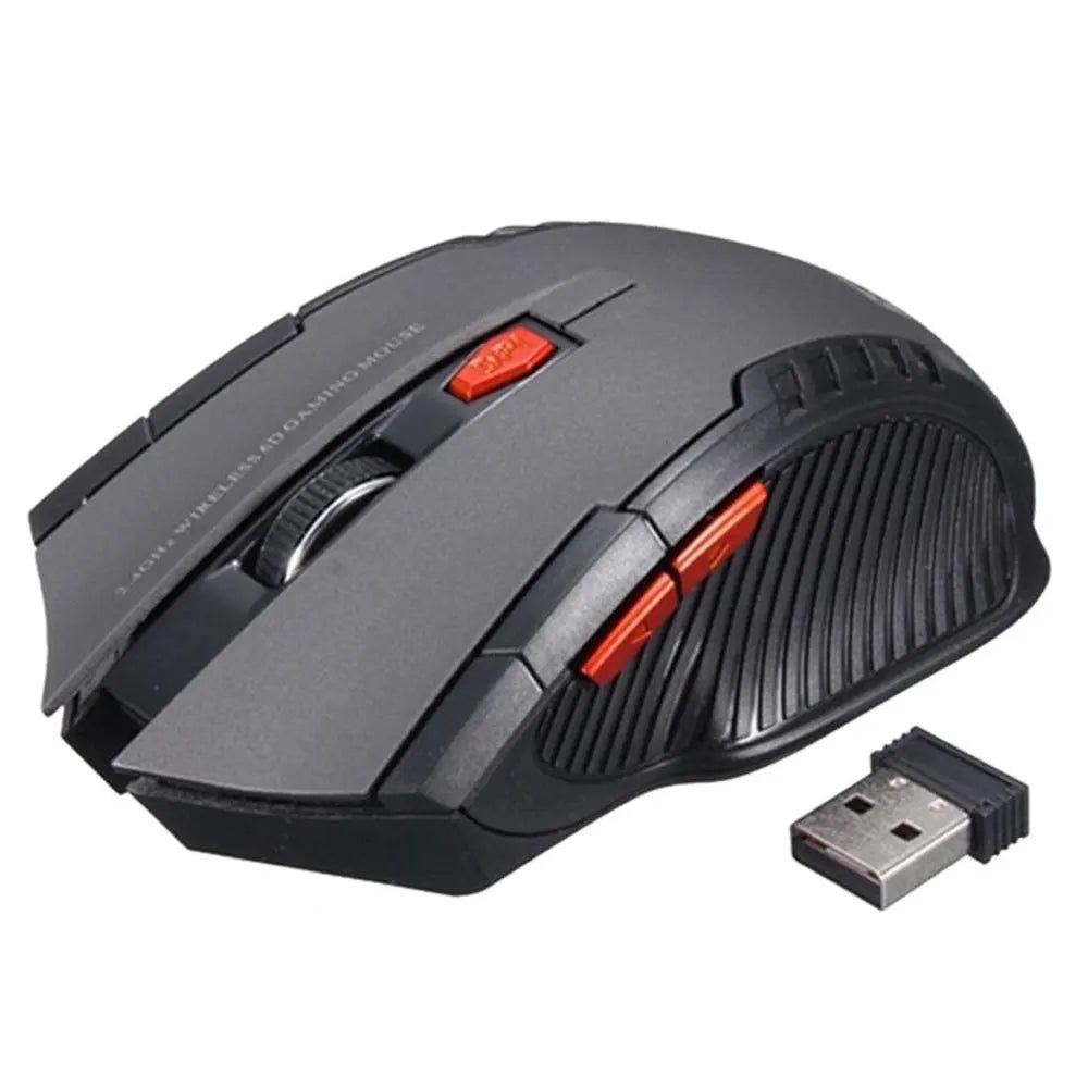 2.4GHz Wireless Gaming Mouse - Ultra Slim Portable Optical Mouse for PC Laptop with USB Receiver