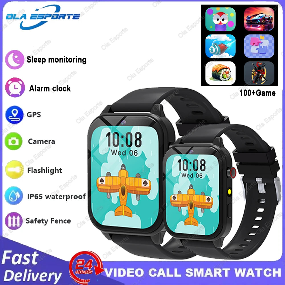 Kids Smartwatch Game Flashlight Toy Waterproof Electronics Touch Screen HD Camera Alarm Children watch Boy Girl Birthday Gift