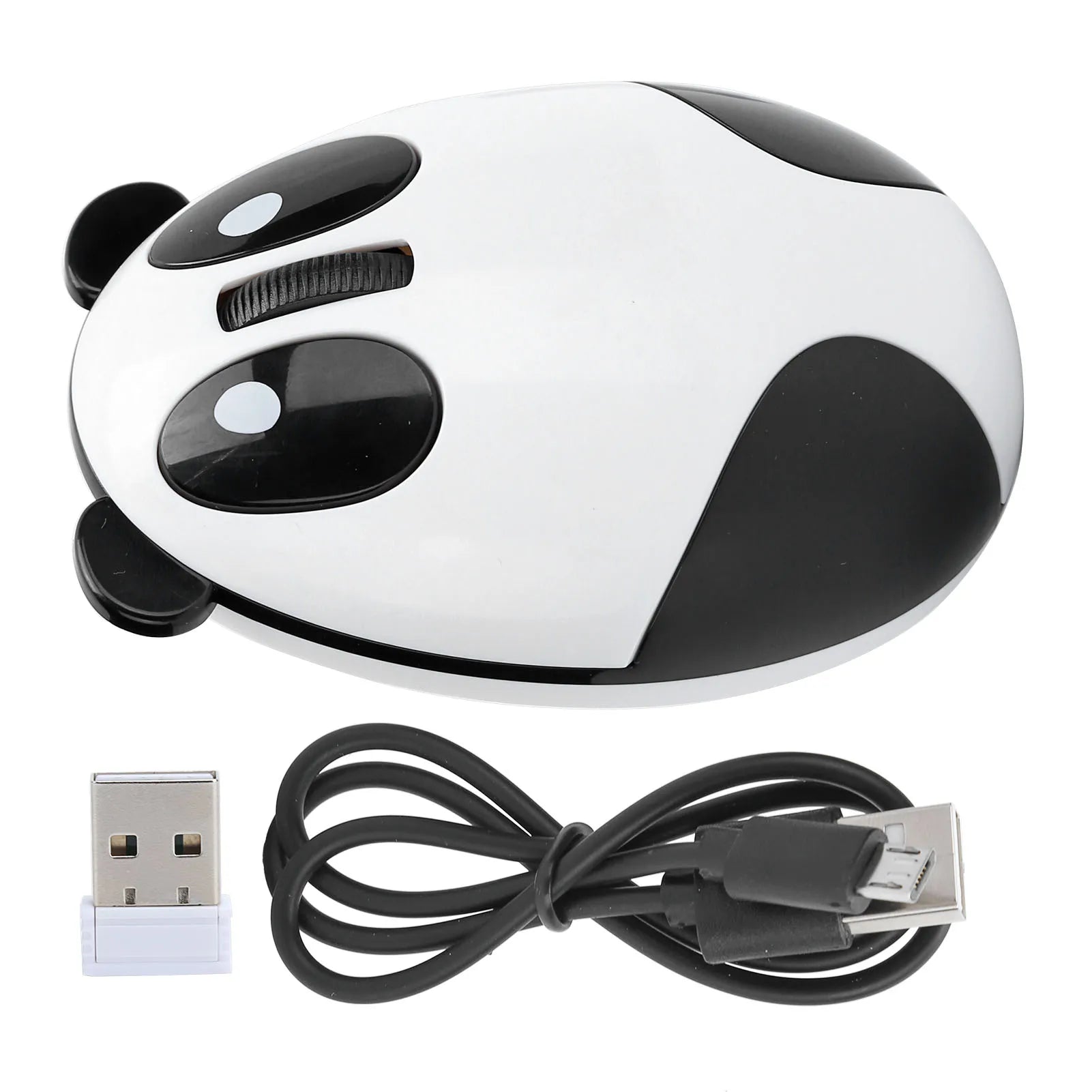 Universal Panda 2.4GHz Wireless Optical Mouse Slim Portable Computer Mouse for Win/OS X/Linux/Andriod/IOS Laptop PC High Control